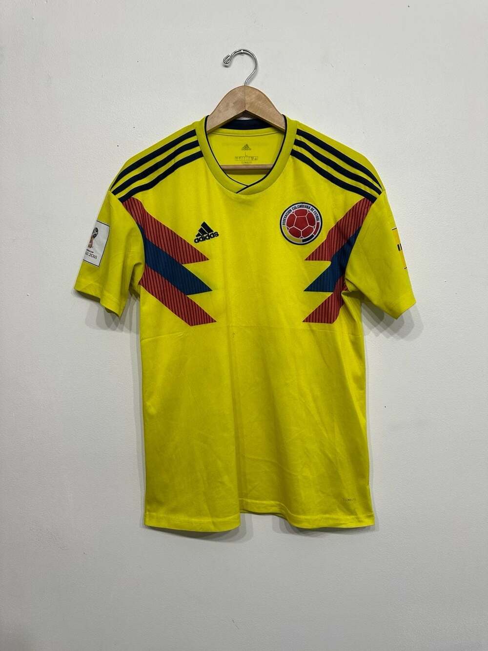 Adidas Colombia Home 2018-2019 Yellow Soccer Jersey Size L